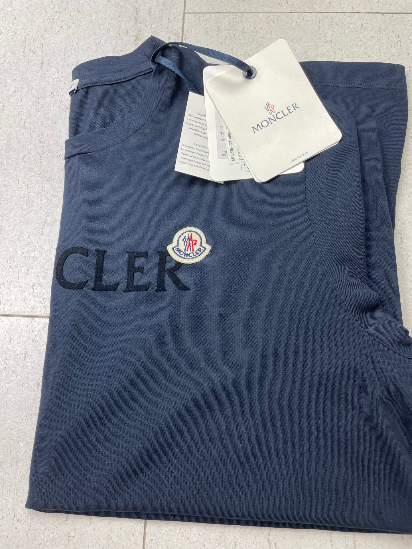 Moncler Chest Text T-Shirt ~ Size XXL ~ BNWT