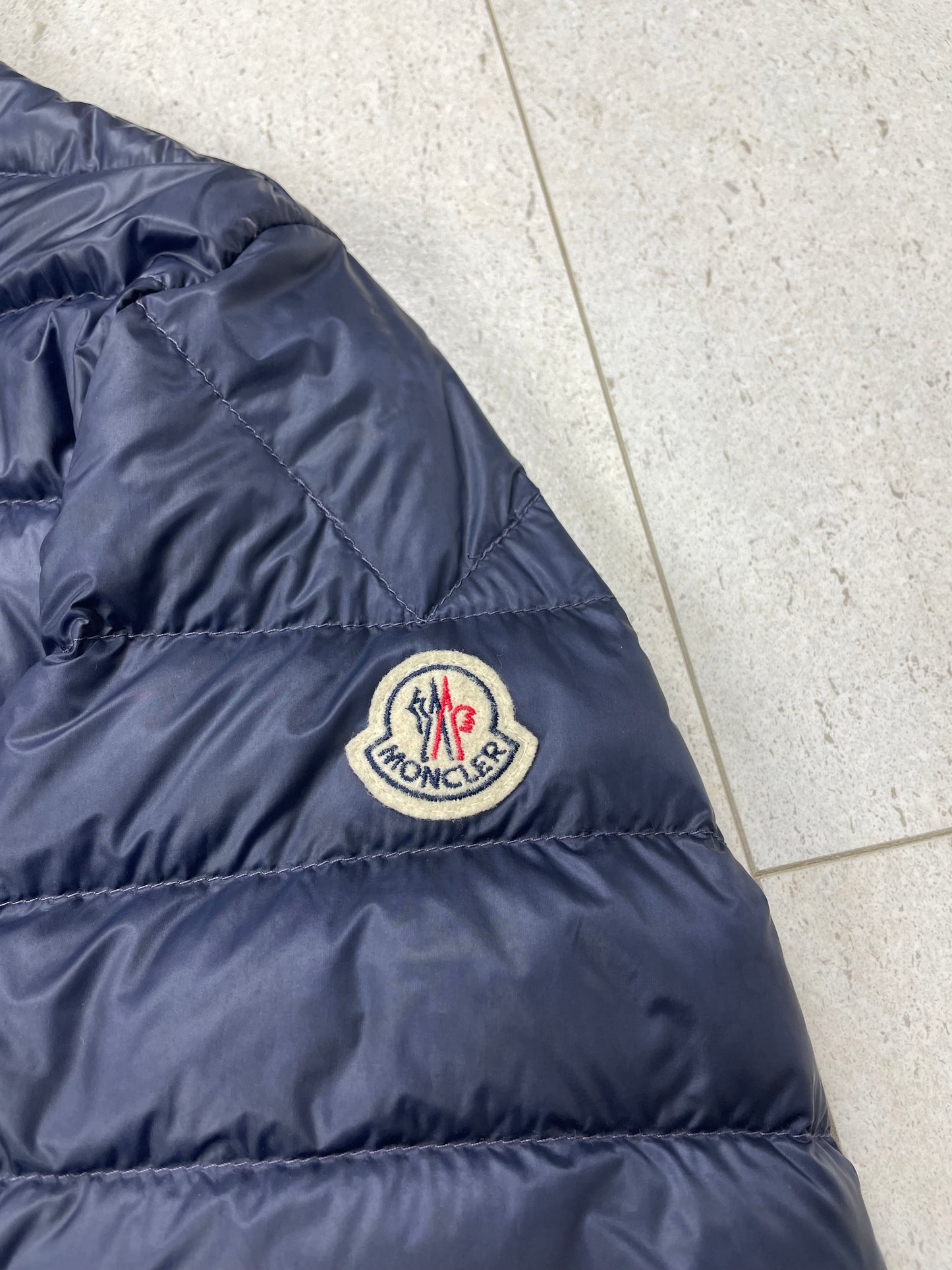 Moncler ‘Athenes’ Down Jacket | Navy | Size 2 (medium)