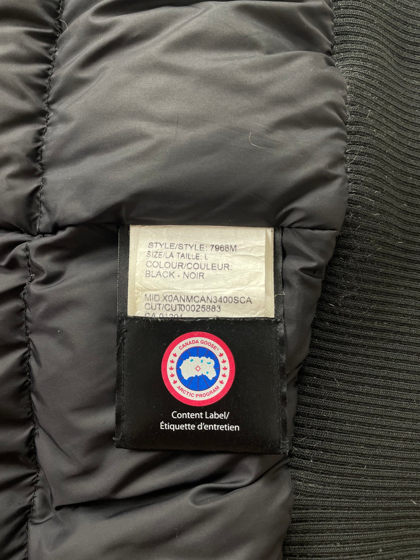 Canada Goose Borden Bomber ~ Size Large