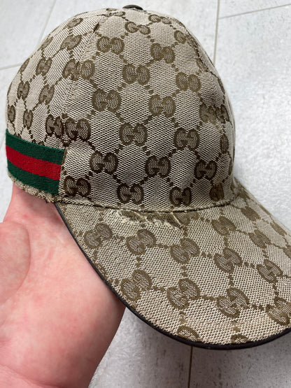 Gucci ‘GG’ Monogram Baseball Cap ~ Size Small