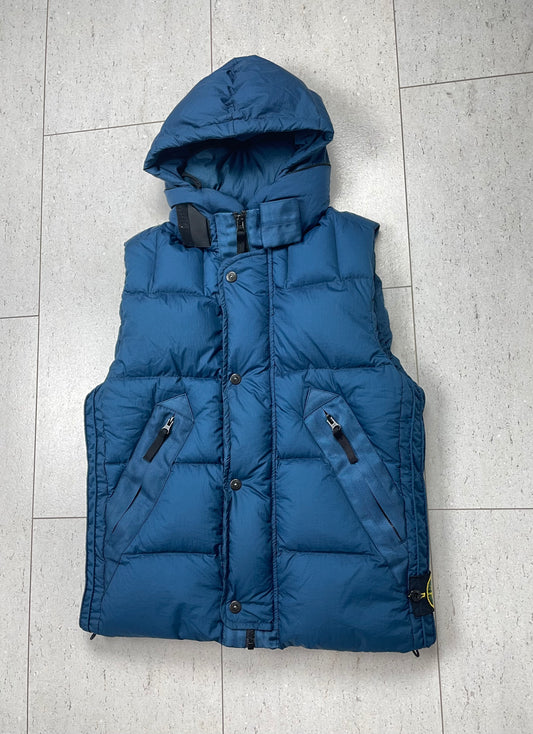 Stone Island Opaque Nylon Tela Down Gilet (RARE) ~ Size Small