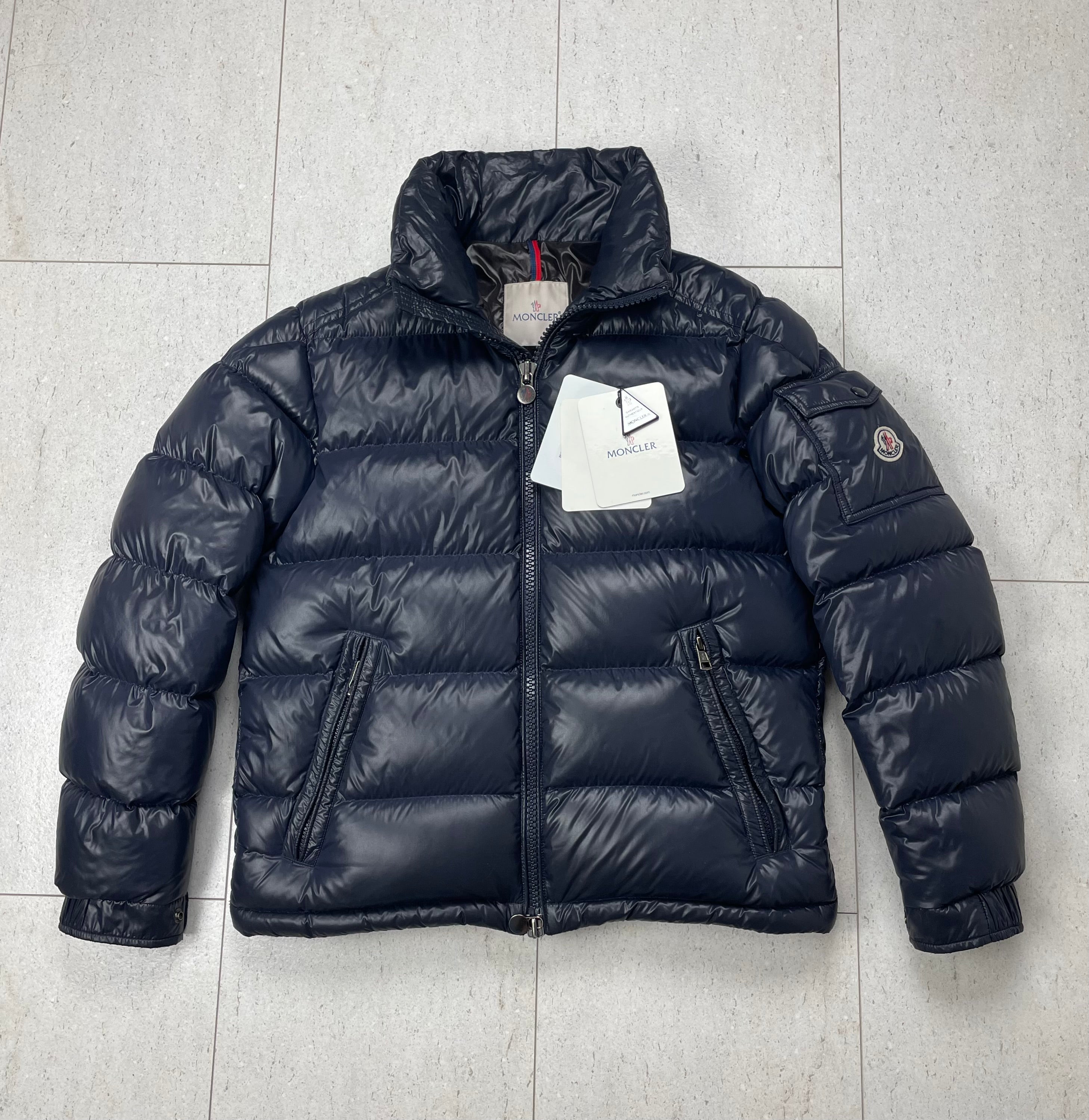 Moncler MAYA Down Jacket Navy Size 2