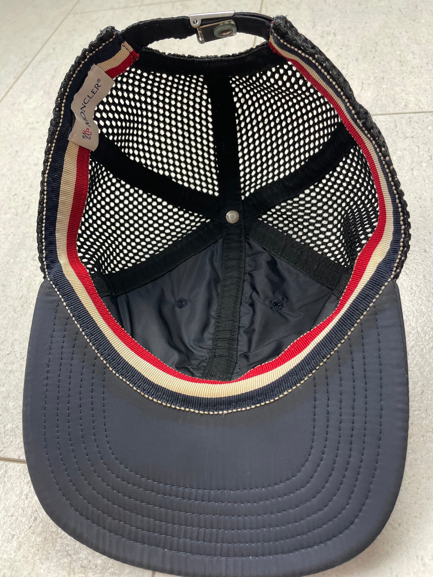 Moncler Nylon Padded Baseball Cap ~ Navy