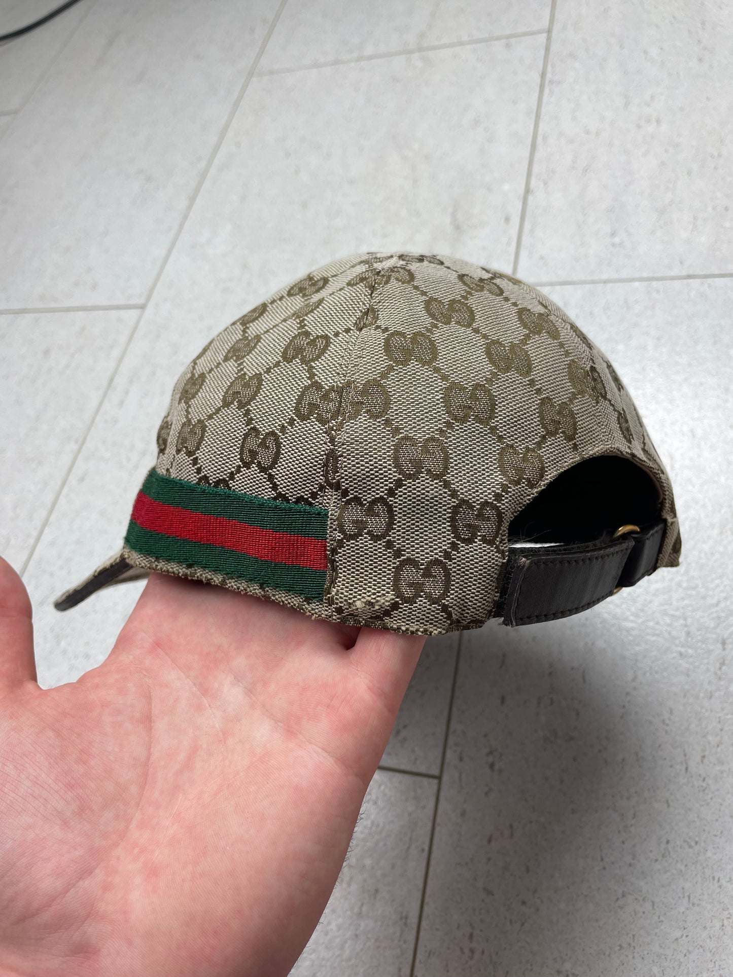 Gucci ‘GG’ Monogram Baseball Cap ~ Size Small