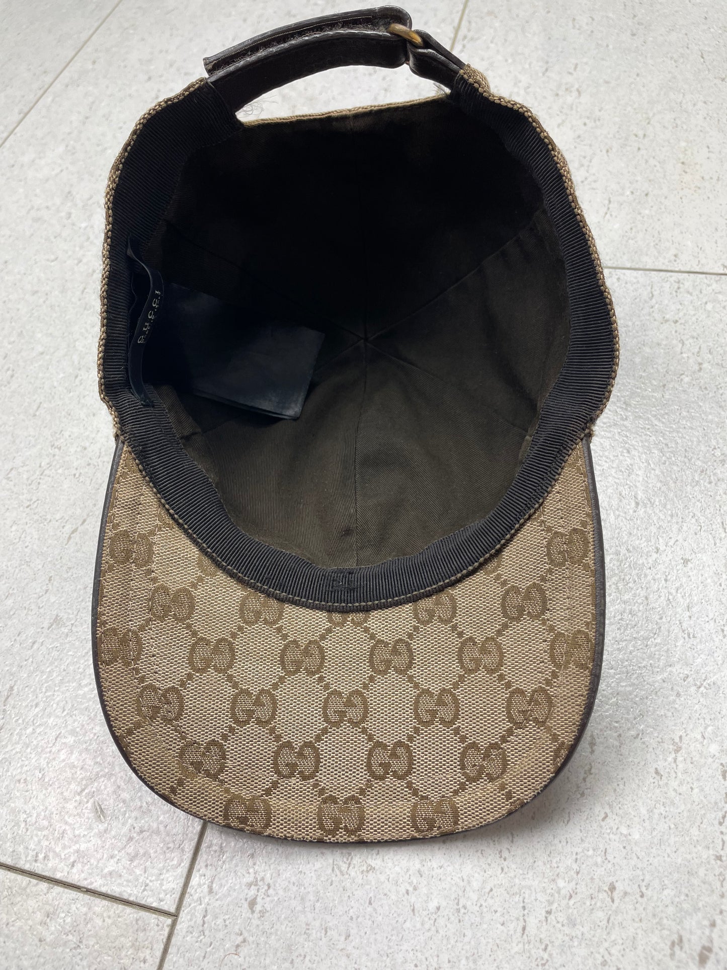 Gucci ‘GG’ Monogram Baseball Cap ~ Size Small