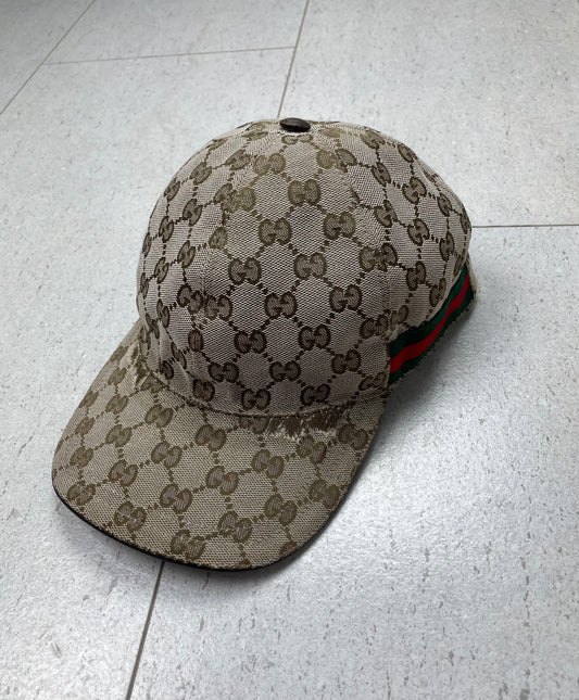 Gucci ‘GG’ Monogram Baseball Cap ~ Size Small