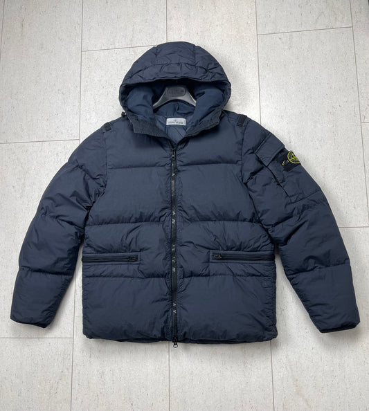 Stone Island Men’s Garment Dyed Crinkle Reps R-NY Down Jacket ~ Size Small