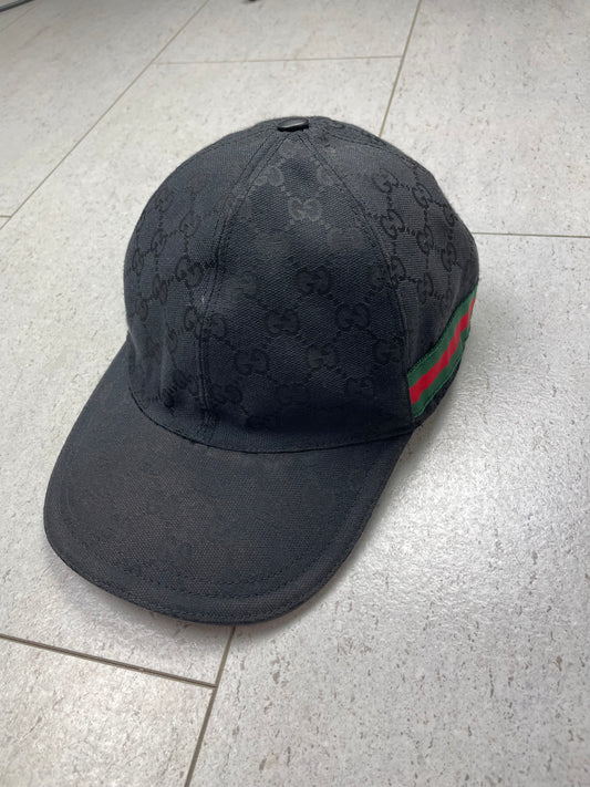 Gucci ‘GG’ Monogram Print Baseball Cap ~ Size Medium