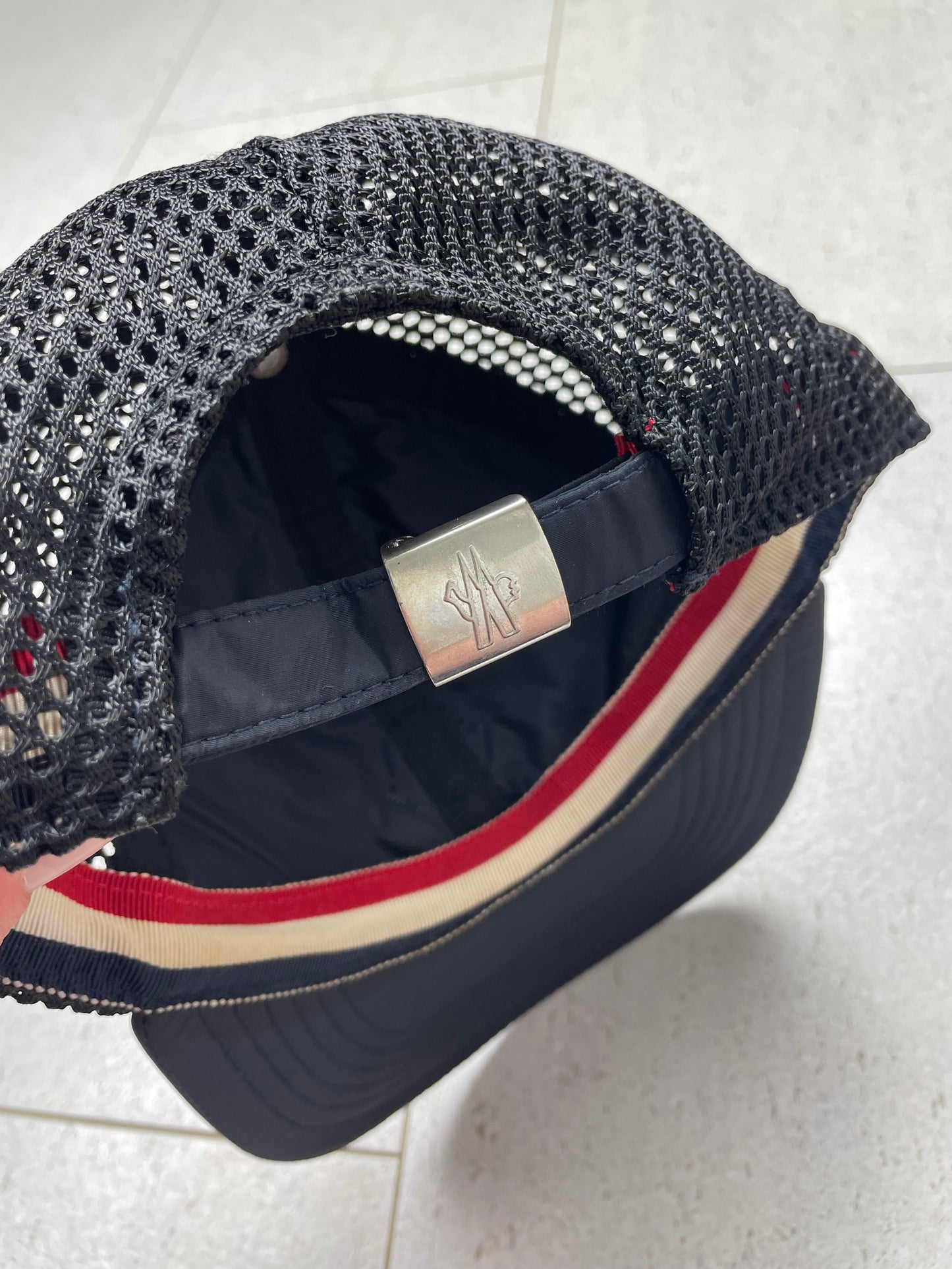 Moncler Nylon Padded Baseball Cap ~ Navy